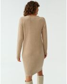 Vestido Pliti beige