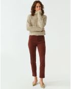 Pantaloni Zoria bordeaux