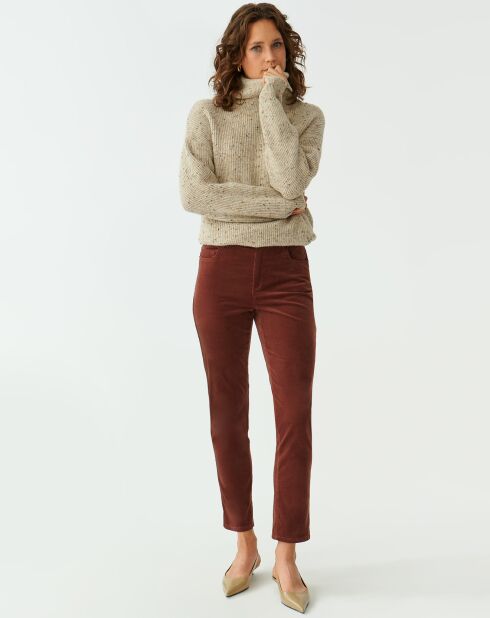 Pantaloni Zoria bordeaux