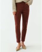 Pantaloni Zoria bordeaux