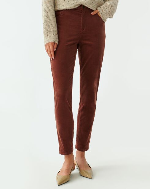 Pantaloni Zoria bordeaux