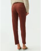 Pantaloni Zoria bordeaux