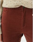 Pantaloni Zoria bordeaux
