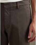 Pantalon slim cropped Sven dark roast