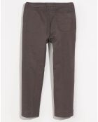 Pantalon slim cropped Sven dark roast