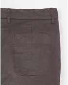 Pantalon slim cropped Sven dark roast