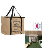 Grand Sac fraicheur noir/marron - 42x34x26 cm