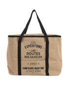 Grand Sac fraicheur noir/marron - 42x34x26 cm