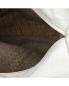 Sac fraicheur en jute et coton blanc/bleu - 40x35x20 cm