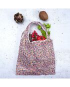 2 Sacs shopping pliable liberty coloris aléatoires - 44x53x1 cm