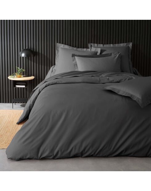 Taie de Traversin percale de coton Percaline acier