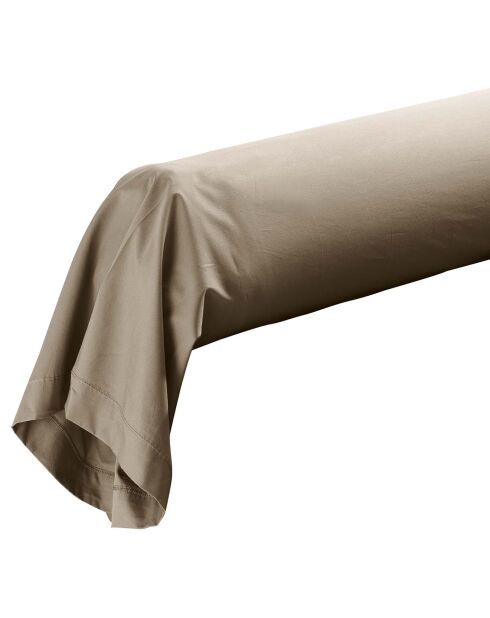 Taie de Traversin percale de coton Percaline sable