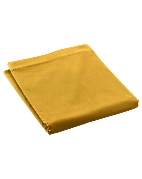Drap Plat percale de coton Percaline curry