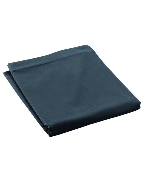 Drap Plat percale de coton Percaline bleu nuit