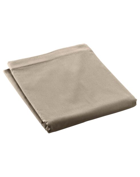Drap Plat percale de coton Percaline sable