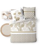 Parure housse de couette 100% Percale de Coton Melisse multicolore