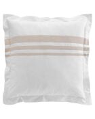 Parure housse de couette finition lin Margaux multicolore