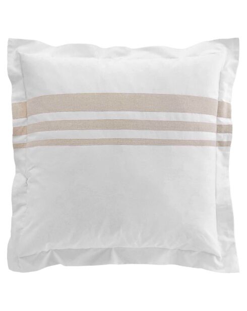 Parure housse de couette finition lin Margaux multicolore