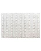Tapis de Bain tissé Cleonis blanc