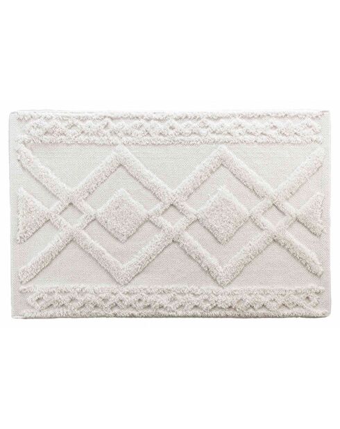 Tapis de Bain tufté Gladis blanc