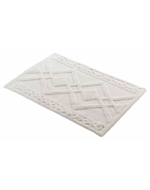 Tapis de Bain tufté Gladis blanc