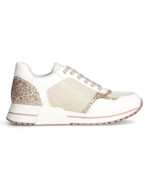 Sneakers Platform Bianche/Oro Gabrielle