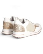Sneakers Platform Bianche/Oro Gabrielle