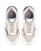 Sneakers Platform Bianche/Oro Gabrielle