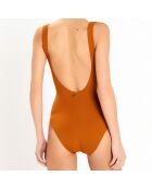 Maillot de bain 1 pièce Hegoa caramel