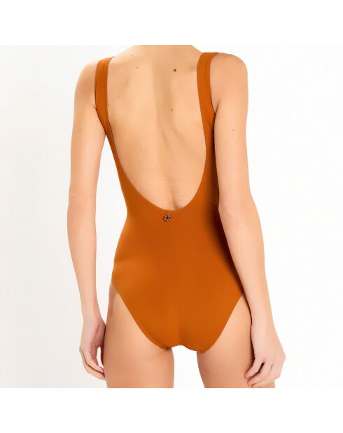 Maillot de bain 1 pièce Hegoa caramel