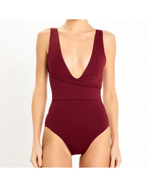 Maillot de bain 1 pièce Likoa aubergine