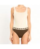 Maillot de bain 1 pièce Concha kaki