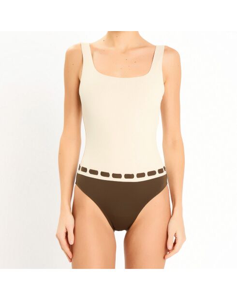 Maillot de bain 1 pièce Concha kaki