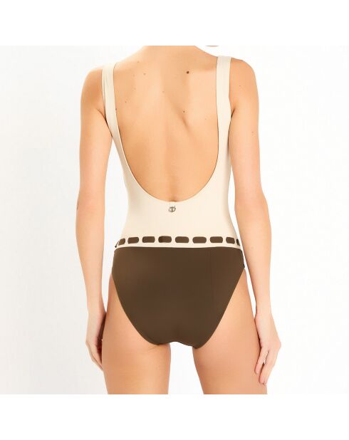 Maillot de bain 1 pièce Concha kaki