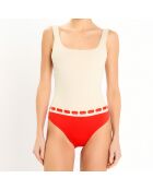 Maillot de bain 1 pièce Concha rouge