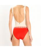 Maillot de bain 1 pièce Concha rouge