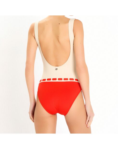 Maillot de bain 1 pièce Concha rouge
