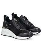 Sneakers Plateforme en Cuir Alissa noires
