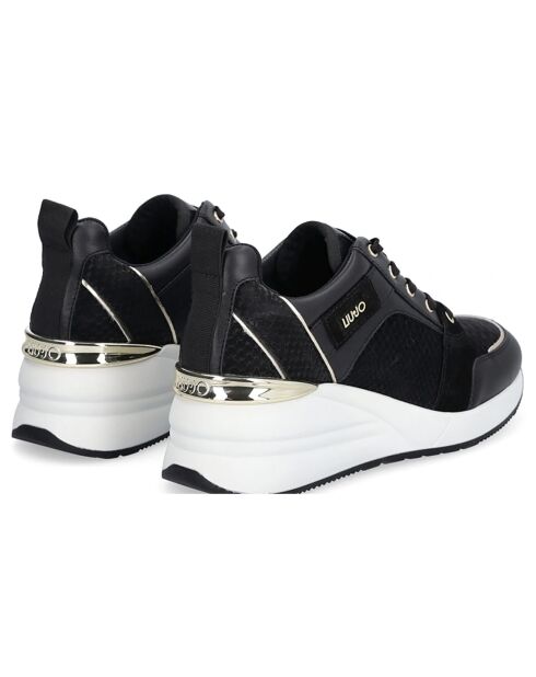 Sneakers Plateforme en Cuir Alissa noires
