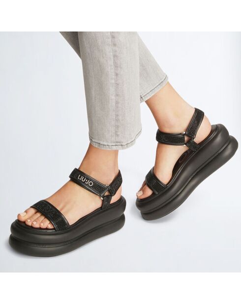 Sandales Plateforme Aria noires