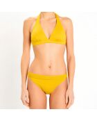 Haut de maillot de bain triangle mousses amovibles Essentiels jaune