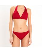 Bas de maillot de bain culotte Hegoa rouge foncé