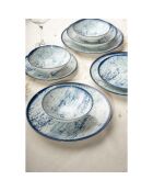 Service de table en Porcelaine bleu - 24 pièces