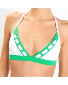 Haut de maillot de bain triangle Concha vert