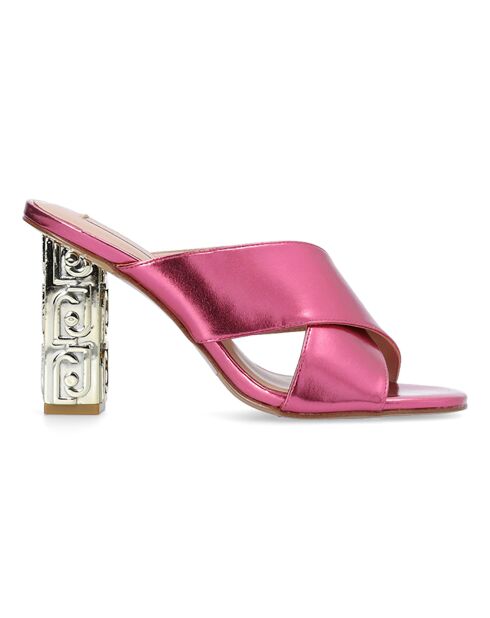 Mules Serena roses - Talon 10 cm