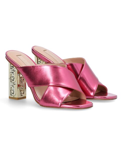 Mules Serena roses - Talon 10 cm