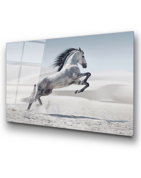 Impression sur verre Cheval multicolore - 50x70 cm