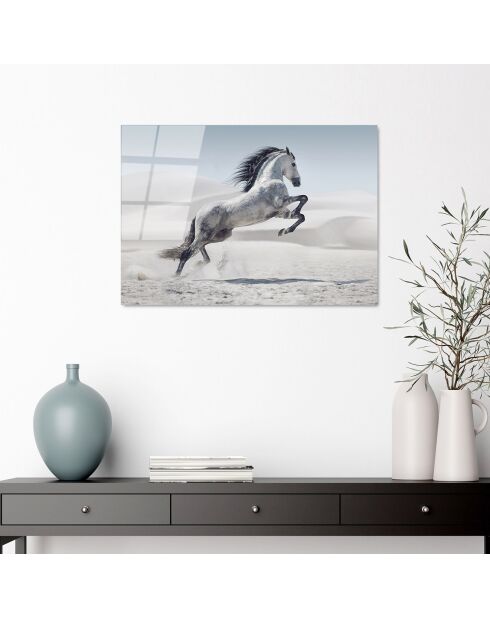 Impression sur verre Cheval multicolore - 50x70 cm
