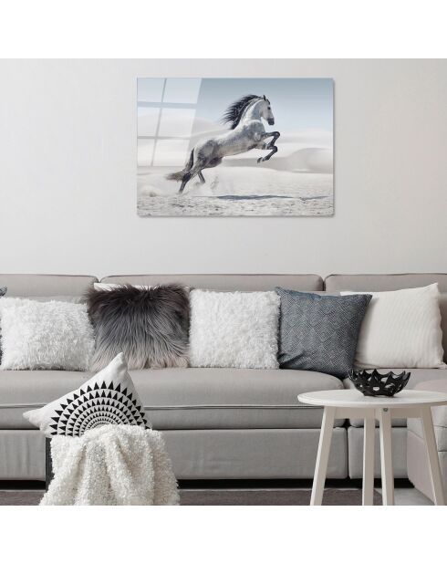 Impression sur verre Cheval multicolore - 50x70 cm