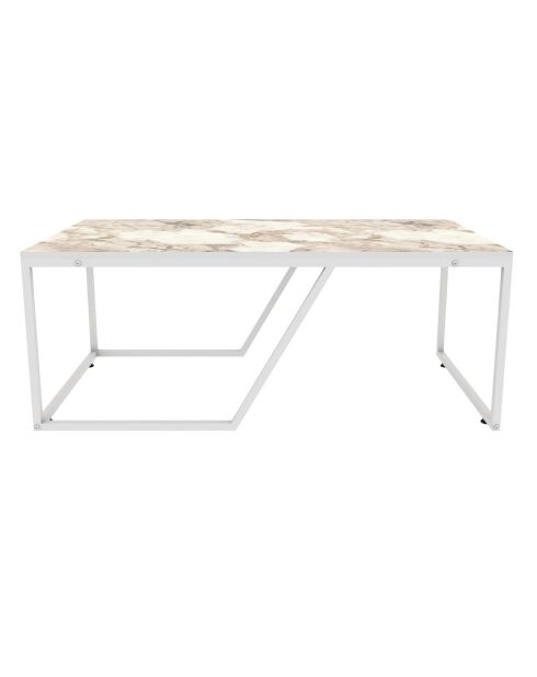 Table basse Wendy blanche - 120x60x48 cm